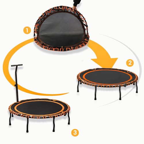 Vimexciter 40" Foldable Fitness Trampoline for Adults & Kids, Blue