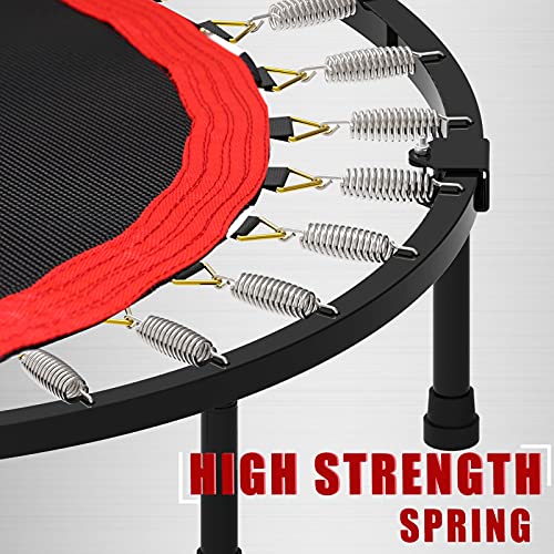 Mini Foldable Fitness Trampoline for Home Workout - 40x48 inches with Handle