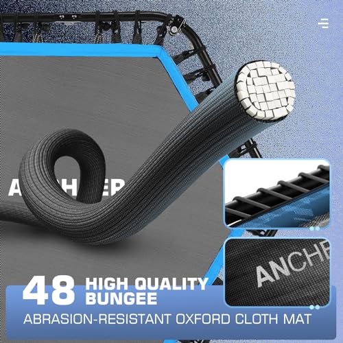 550 LBS Capacity Adult 50 Rebounder Trampoline with Bar