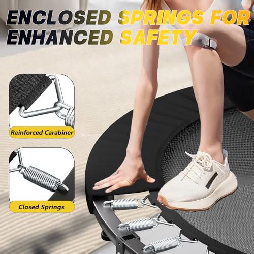 SkyBound Adult Indoor Mini Trampoline with Bar & 3 Handles